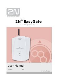 Analogue GSM gateway 2NÂ® EasyGate - Manual