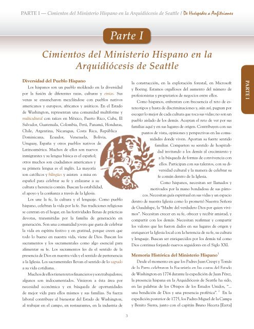 PLAN PASTORAL PARA EL MINISTERIO HISPANO / De ...