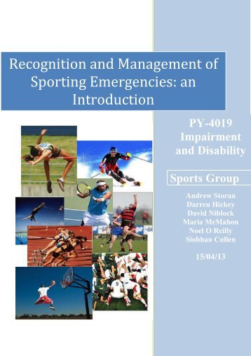 Recognition and Management of Sporting Emergencies: an ...