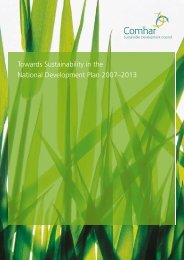 Towards Sustainability in the National Development Plan 2007â2013