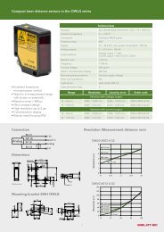 Compact laser distance sensors in the OWLG ... - Welotec GmbH