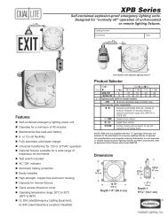XPB Series specification sheet - Hubbell Industrial Lighting