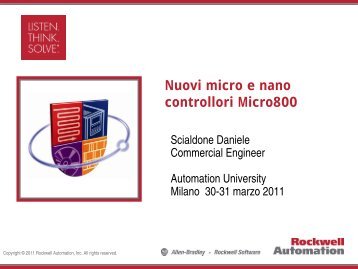 ROCKWELL - Presentazione ITA Micro 810-830-850