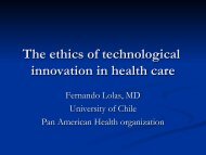 The ethics of technological innovation in health care