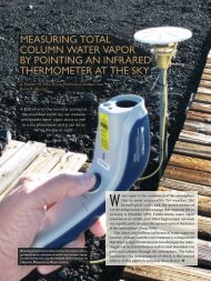 measuring total column water vapor by pointing an infrared ...