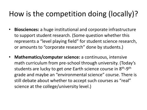 Workshop to Define Student Collaborative Climate Research