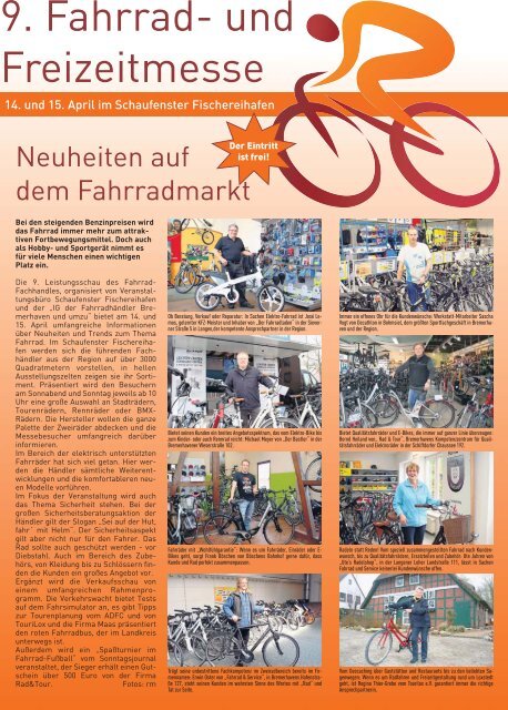 Fahrradmesse Fischwirtschaftlicher Ausschuss 12 ... - Sonntagsjournal