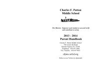 Parent Handbook - Patton Middle School - Unionville-Chadds Ford ...