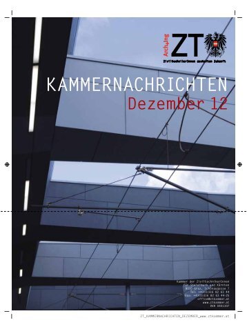 KAMMERNACHRICHTEN - Kammer der ZiviltechnikerInnen für ...