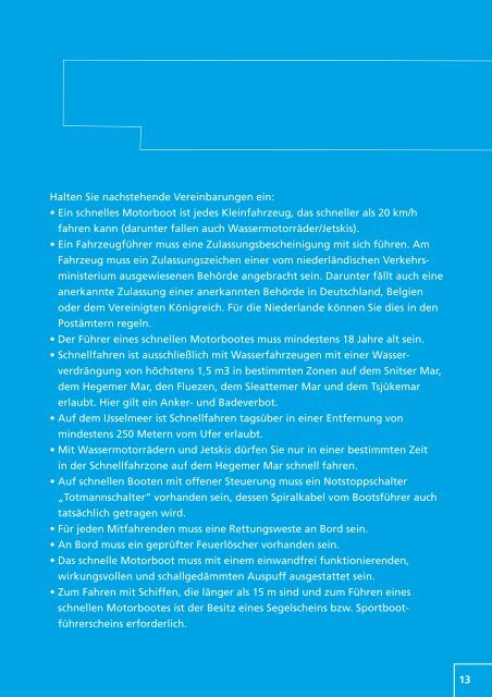 Wassersportbrochure - Friesland