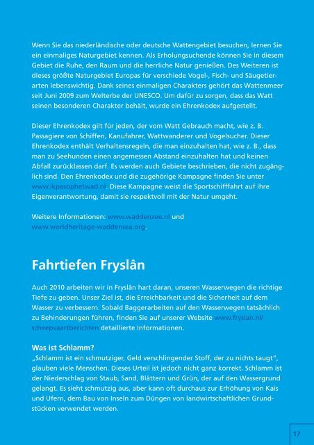 Wassersportbrochure - Friesland