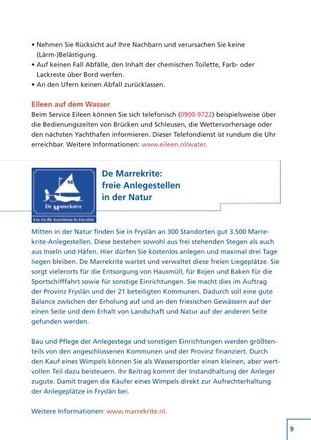 Wassersportbrochure - Friesland