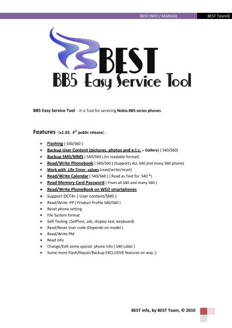 nokia best bb5 easy service tool by infinity-box team nokia best bb5 easy service tool by infinity-box team