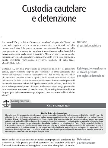 Custodia cautelare e detenzione - UIL Basilicata