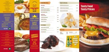 Tasty Food Tasty Prices - Marston's Taverns