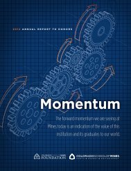 Momentum - Give to Mines - Colorado School of Mines