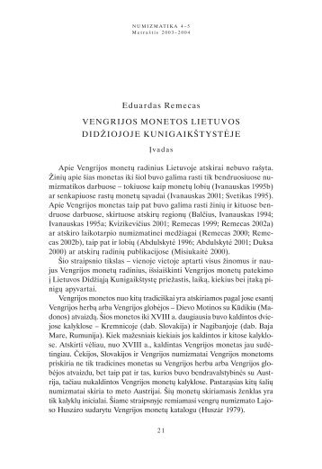 NUmizmatik 4-5 paskutinis - Lietuvos nacionalinis muziejus