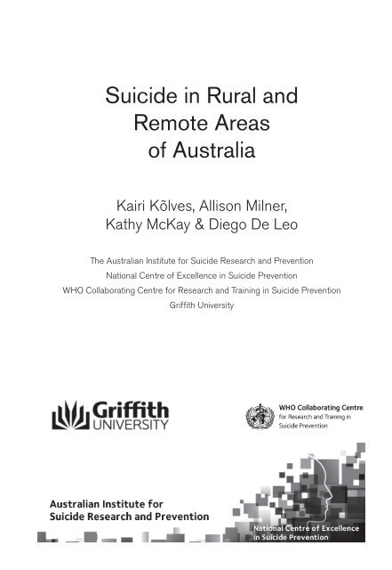 SUICIDE in RURAL & REMOTE AREAS of AUSTRALIA - Living is for ...