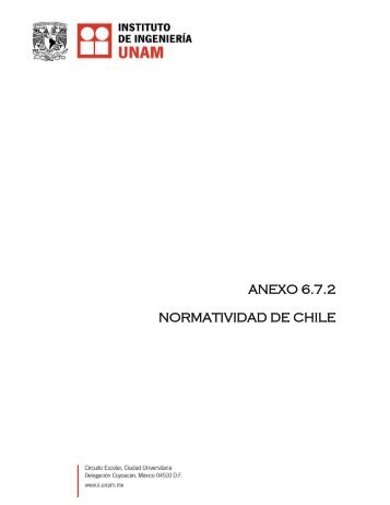 ANEXO 6.7.2 NORMATIVIDAD DE CHILE - UNAM
