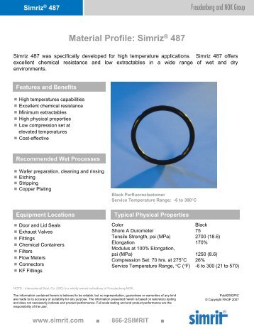 Material Profile: SimrizÂ® 487 - Darcoid