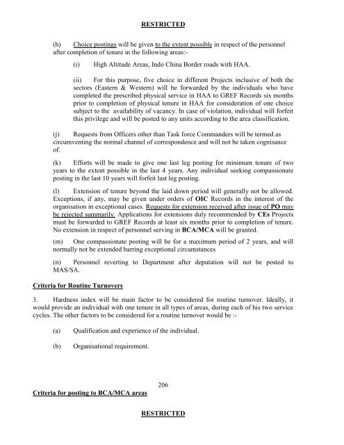 CHAPTER 1 - Border Roads Organisation