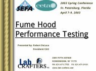 Fume Hood Performance Testing - Scientific Equipment and ...