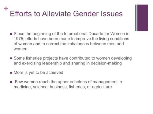 Hillary Egna - GENDER IN AQUACULTURE AND FISHERIES