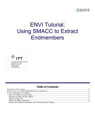 Using SMACC to Extract Endmembers