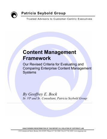 Content Management Framework