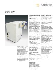 Sartorius arium 611VF