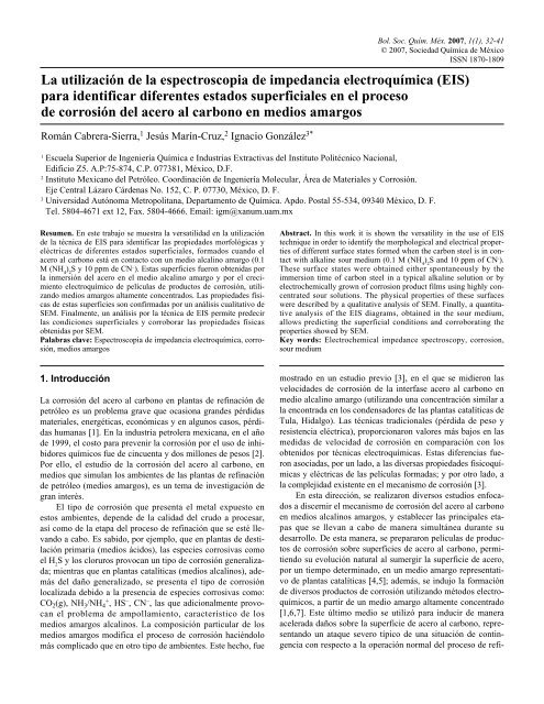 La utilizaciÃ³n de la espectroscopia de impedancia electroquÃ­mica ...