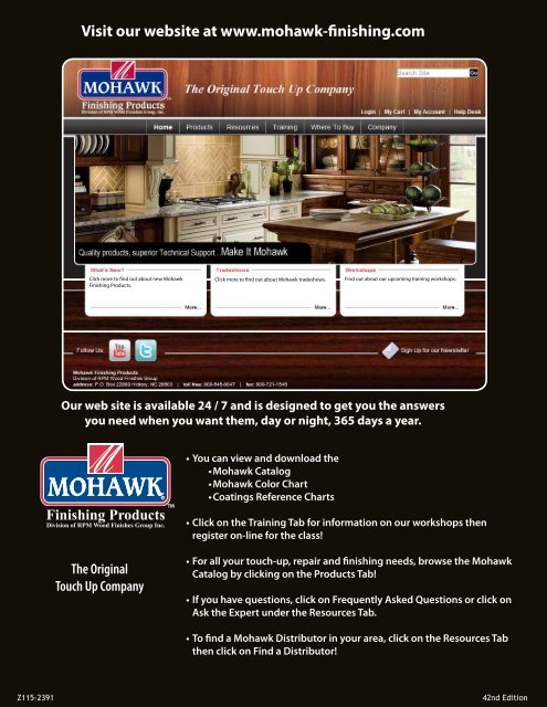 Color Chart - Mohawk Finishing Products