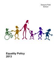 Equality Policy - The Sweyne Park School