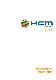 HCM Kinzel Neuheiten Novelties 2015