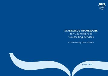 for Counsellors & Counselling Services - NHS Greater Glasgow and ...