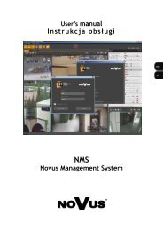 Novus Management System Instrukcja obsługi - NMS