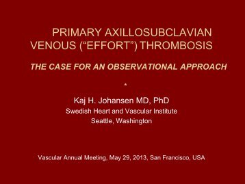 Conservative Management of vTOS - VascularWeb