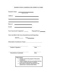 Dissertation handbook