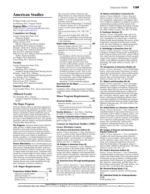 UC Davis General Catalog, 2006-2008 - General Catalog - UC Davis