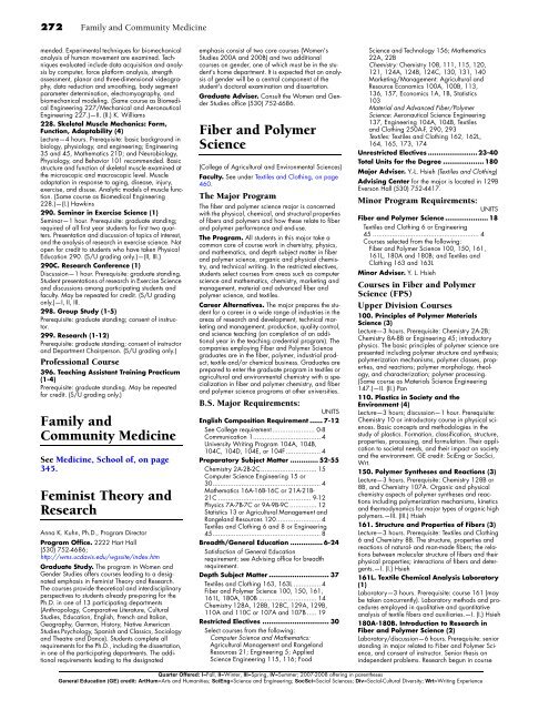 UC Davis General Catalog, 2006-2008 - General Catalog - UC Davis