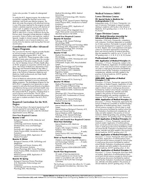 UC Davis General Catalog, 2006-2008 - General Catalog - UC Davis