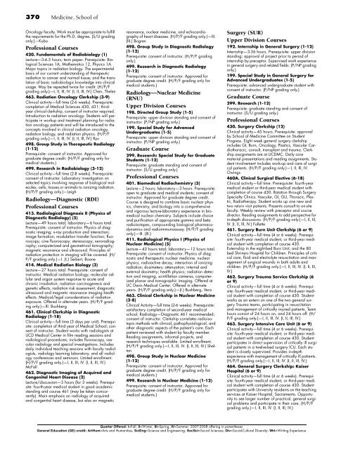 UC Davis General Catalog, 2006-2008 - General Catalog - UC Davis