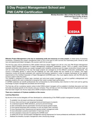 PM School CAPM Certification Nov 2008.pdf - Cedia