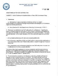 SecArmy memorandum, Interim Guidance for Implementation of ...