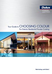 Your Guide to CHOOSING COLOUR - Dulux