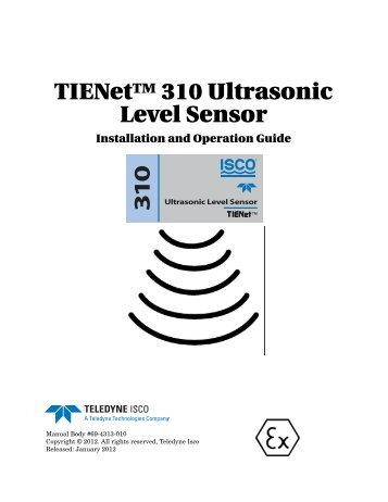 TIENet 310 Ultrasonic Level Sensor - Isco
