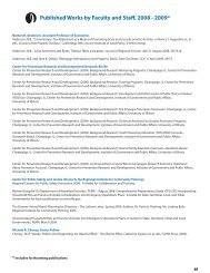 Published Works by Faculty and Staff, 2008 -  Institute of Government ...