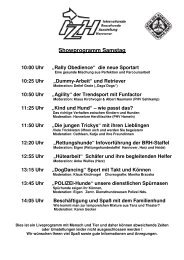 Showprogramm Samstag - IZH Hannover