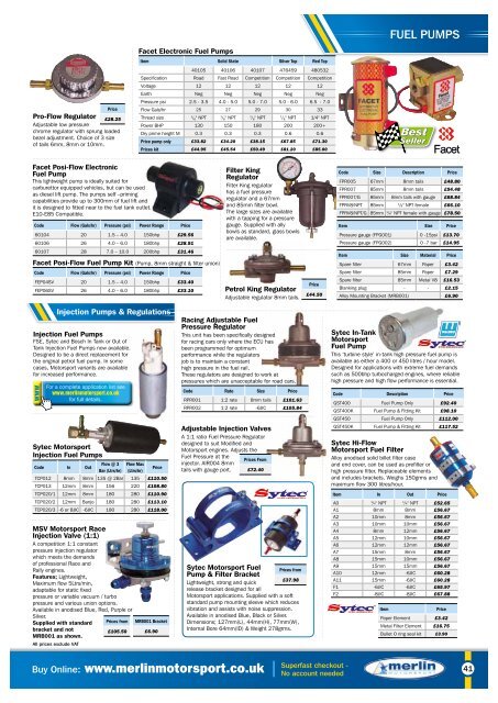 Merlin Motorsport Catalogue 2015