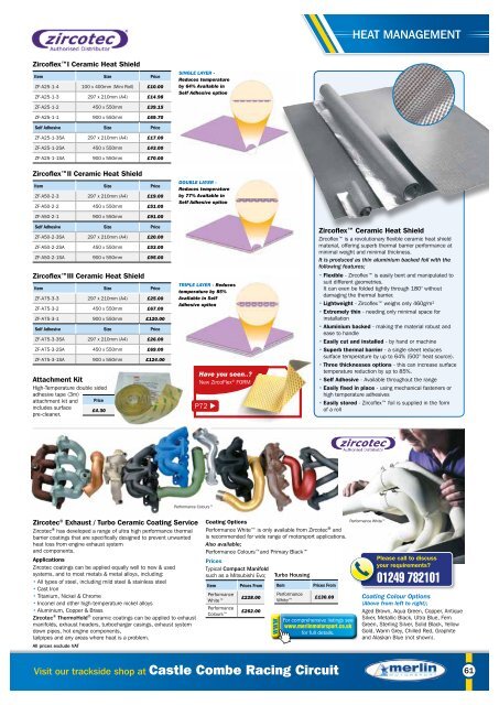 Merlin Motorsport Catalogue 2015